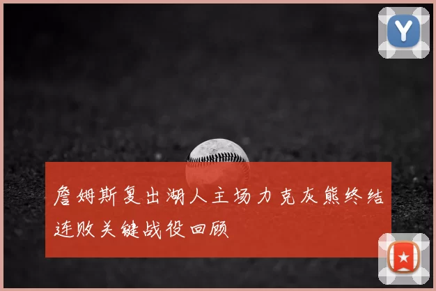 詹姆斯复出湖人主场力克灰熊终结连败关键战役回顾