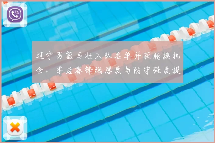 辽宁男篮马壮入队名单并获轮换机会,季后赛锋线厚度与防守强度提升